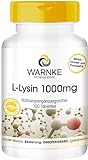 Lysin Tabletten - 1000mg - vegan - 100 Tabletten - Aminosäure | Warnke Vitalstoffe