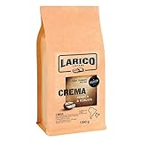 LARICO COFFEE Premium Kaffeebohnen CREMA 1000g / Handwerklich/Ganze Roast Bohnenkaffee Espressobohnen/Intensiver/Leicht Würziger Geschmack