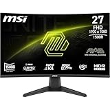 MSI MAG 276CF E20 Curved Gaming Monitor 27 Zoll FHD - Rapid VA 1920x1080 1500R 200Hz 0,5ms HDR Ready, HDMI 2.0b, DP 1.2a, randlos, neigbar, VESA-kompatibel, schwarz