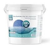 Belko® Chlor Multitabs 5 in 1-200g Tabs Multi Chlortabletten - 5kg mit 5 Phasen Pflegewirkung für für die sichere und saubere Poolpflege - hygienisches Poolwasser