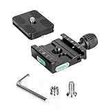 Koolehaoda 50mm Schnellwechselplatten Klemme Kompatibel mit Arca Swiss, Universal Quick Release Plate Adapter für DSLRs, Stative, Einbeinstative, Gimbals und Kugelköpfe