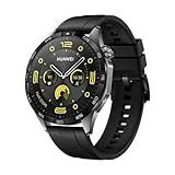HUAWEI Watch GT 4 46mm Smartwatch, Oktagon Design, Bis zu 2 Wochen Akkulaufzeit‌, Erweitertes 24/7 Gesundheitsmanagement, Kalorienmanagement, Kompatibel mit Android und iOS, Schwarz