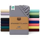 Utopia Bedding - Spannbettlaken 200x200cm - Grau - Gebürstete Polyester-Mikrofaser Spannbetttuch - 35 cm Tiefe Tasche