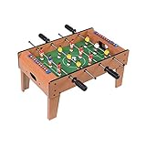 Suuim Sport-Kickertisch für Kinder, tragbarer Fußballtisch aus Holz mit ABS-Griffen, Tischfußballspiel für Familienfeier zu Hause (B 51 x 31 x 26 cm)
