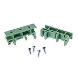 VOCUE Leiterplattenträger 1 Set einfache Leiterplatten-Montagehalterung für DIN-Montage, 2 x Adapter + 4 x Schrauben