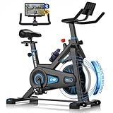 DMASUN Heimtrainer Fahrrad mit Magnetischem Widerstand, Leises Hometrainer Fahrrad, App Kompatibel mit Kinomap, Ergometer Heimtrainer für Kardio-Training zu Hause, Bis 160 Kg Belastbar