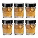BitW Nusslikör mit Haselnuss im Glas – 2cl – 20% Vol. – Mini Likör Shot – Trinkfertig – Geschenkidee – Born in the Wetterau (6x)