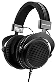 beyerdynamic DT 990 Black Special Edition 250 Ohm Over-Ear-Stereo Kopfhörer. Offene Bauweise, kabelgebunden, High-End, für die Stereoanlage