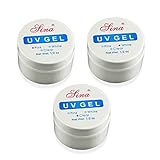 3 Farben schnell UV -Nagelverlängerungsgel Nagel stärken UV Art Maniküre -Set Kristallverstärkung für Profi oder Anfänger ...
