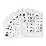BESPORTBLE 60 Stück Teiliges Bingo Kartenset aus Beschichtetem Papier Langlebig und Ungiftig Fördert Intellektuelle Entwicklung Einfaches Spiel für Familie Freunde und Brettspiel Zubehör