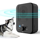 Antibell für Hunde, 3 Frequenzstufen Sonic Anti Bell, 33Ft Reichweite Antibell Ultraschall Gerät für Hunde, Wiederaufladbare Hundebell-Kontrolle im Innen Außenbereich, Anti-Bell-Mittel Hunde