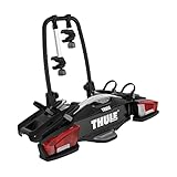 Thule VeloCompact Fahrradträger, Fahrradträger Anhängerkupplung Black/Aluminum 2 Bikes
