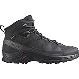 Salomon Quest Rove Gore-Tex Wasserdichte Herren Outdoorschuhe, Outdoor-bereit, Outdoor-Schutz, Zuverlässige Performance, Black, 42 2/3