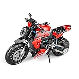 SAYN Technik Motorrad für Ducati V4, 816 Teile Technik Motorrad Bausteine Bausatz, Kompatibel mit Lego