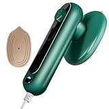 Xinlie Reisebügeleisen Dampf Mini Faltbares Tragbares Reisebügeleisen Tragbares Bügeleisen Dampf Steam Handheld Iron mit 50ml Wassertank für Zuhause und Unterwegs（Grün）