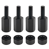 Dexonu 4-teiliges Sitzerhöhungs-Set, kompatibel mit Can Am Maverick X3 X3 MAX X3 R, Lift Up UTV Sitz 1,3 cm/3,8 cm/5,1 cm, verstellbar, Schwarz