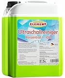 Ultraschallreiniger I Konzentrat 1:100 I 2,5 Liter I zur Reinigung von Brillen, Schmuck, Uhren, Münzen und sonstiger Kleinteile im Ultraschallbad