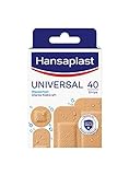 Hansaplast Universal Pflaster (40 Strips), schmutz- und wasserabweisende Wundpflaster, Pflaster Set mit starker Klebkraft & Bacteria Shield