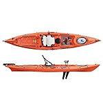 Galaxy Alboran FX Angelkajak Einerkajak SOT Ultraline-Flipper Antrieb Fishing Kayak, Galaxy Kayaks:(CI) Orange