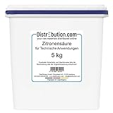 Zitronensäure Pulver für technische Anwendungen 5 kg Entkalker, Reiniger, reine Citronensäure