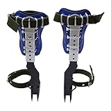 Hurrylying Klettergeräte Kit Höhenverstellbare Kletterspitze Professionelle Klettergeräte Klettersicherheitsgurt Sturzband-Belastung 150kg für das Überleben im Dschungel (blau)