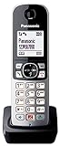 Panasonic KX-TGA685 Digitales drahtloses Festnetztelefon (automatische Anrufblockierung, Freisprechfunktion, Bitte nicht stören-Modus, verschiedene Klingeltöne, Agenda, Babyphone), Schwarz