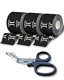 Talessi Sporttape, selbstklebend, Kinesiologie-Tape, wasserdicht, für Sportler und Physiotherapeuten, ideal für Knie, Schulter, Rücken, Finger und Training