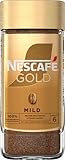 NESCAFÉ GOLD Mild, löslicher Bohnenkaffee, Instant-Kaffee aus erlesenen Kaffeebohnen, koffeinhaltig, 1er Pack (1 x 100g)