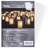 WINTEX Transparentpapier weiß A4 135 Blatt 100g/m² - Pauschpapier Schnittmusterpapier Pergamentpapier zum Bedrucken - Architektenpapier bedruckbar - Pauspapier A4 - Tracing Paper