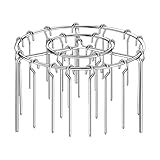 Metal Skewers For Grilling, Spießständer Handkreuz Dönerspießhalter Drehspieß Spießhalter, Rack Hot Air Fryer, Für Fleischbällchen Huhn 1 Stück 24 Sticks16x10 Cm