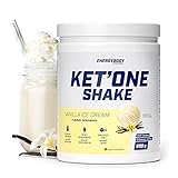 Energybody KET'ONE Shake „Vanilla Ice Dream' 600 g/Protein Pulver für die Ketogene Ernährung/Keto Shake mit MCT Pulver & Molkenproteinisolat/reich an essentiellen Aminosäuren & BCAAs