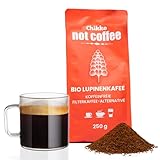 Chikko Not Coffee Lupinenkaffee - 1 x 250g - Bio Geröstete Lupine koffeinfreie Kaffeealternative - Gluten, Nuss und Sojafrei - Frei von Zusatzstoffen und Chemikalien - 100% europäisches Produkt