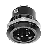 KONTONTY Poliger Xlr Einbaustecker Adapter Professioneller Audioanschluss für Mischpulte Zuverlässige Signalübertragung Kompakt Tragbar für Konzerte Aufnahmen