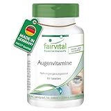 Fairvital | Augenvitamine - 60 Tabletten - speziell für die Augen entwickelt - Multivitamin Komplex mit Lutein, Zeaxanthin u.v.m.