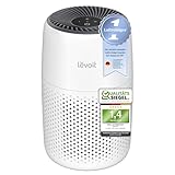 Levoit Luftreiniger Allergiker mit Aromatherapie, HEPA Luftfilter gegen Schimmel, Staub und Tierhaare bis zu 0,3 µm für Schlafzimmer, 7 Watt Energiesparend, 3 Geschwindigkeiten, Weiß