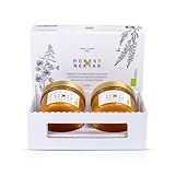 100% Bio Honig im Set - 2x300g Heide und Blütenhonig | Organischer Bienenhonig aus Nordeuropa - Roh & Ohne Zusatzstoffe | Natürlicher Imkerhonig - Rückverfolgbar & mit Ursprungsgarantie | Raw Honey