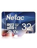 Netac Micro SD Karte 32gb Fat32, Speicherkarte Handy für Smartphone, Switch, Tablet, Camera, Drone, Raspberry pi