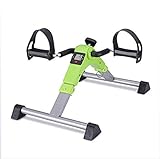 Heimphysiotherapie, Fitness-Minifahrrad, klappbares Pedal-Trainingsgerät, förderlich für Bein-, Knie- und Handübungen und Erholung, grün