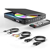 DVD Player Arafuna, DVD Player für Fernseher mit Alle Regionen Frei, DVD/CD-Player HDMI 1080P mit AV-Ausgang, USB-Eingang, Fernbedienung und AV-Kabel, integriertes PAL/NTSC