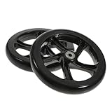 ROMISBABA 2 Stück Teiliges PU Scooter Rad Elastisch Verschleißfest mit Ersatzräder für Tretroller Scooter Zubehör für und Training
