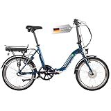 SAXONETTE Klapprad E-Bike, E Bike Klappbar 20 Zoll mit Rücktrittbremse und nabenschaltung, Elektro Fahrrad Erwachsene mit 36V 7.8Ah Akku, 80KM Lange Range, Elektrofahrrad 25 km/h für Herren Damen