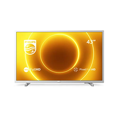 Philips 43PFS5525/12 43-Zoll-LED-Fernseher (Full HD, Pixel Plus HD, Full-Range-Lautsprecher, 2 x HDMI, USB) Mittelsilber [Modelljahr 2020]