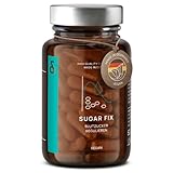 CLAV® N°9 SUGAR FIX - Zimt Kapseln mit 400mg Zimt Extrakt, 40μg Chrom & 10mg Zink pro Tagesdosis plus Beta Glucan, Jambulbaum und Bittermelone - Blutzucker Balance - 60 Kapseln - Vegan