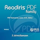 Readiris PDF Family office 365 : Professioneller software PDF Editor | 1 Jahr | 5 users | inkl. OCR Modul - PDFs bearbeiten, erstellen, konvertieren, schützen, für Windows