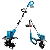 Akku-Bodenhacke für Makita 18V Batterie, Mini Motorhacke 550W, Gartenfräse akku, 15 cm Bodenbearbeitungstiefe, 20 cm Bearbeitungsbreite, Motorhacke für Gärten, Höfe (ohne Akku)