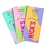 NICKS Schokolade Tafeln Mix ohne Zuckerzusatz, Glutenfrei, Low carb, ohne Palmöl, Keto Schokoladen (3x75g)