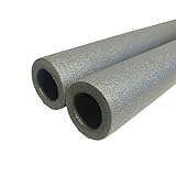 Rohrisolierung 2m (2x1m) x Ø 76mm Dicke 9mm PE Isolierschlauch Schaumstoff Schutzschlauch Isolierung