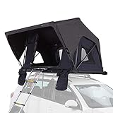 Qeedo Freedom Light 140 Dachzelt für 2 Personen (225 x 135 x 28cm), extra leichtes Autodachzelt mit Softcover