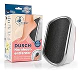 HornyFeet Hornhautentferner für die Dusche | Extragroße Hornhautfeile für ein perfektes Ergebnis - hygienisch & langlebig | Bequem & einfach Hornhaut entfernen direkt beim Duschen - kein Bohren [Weiß]
