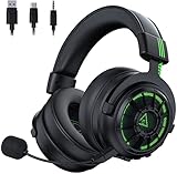 EKSA E5000Pro PC Gaming Headset für PS4 PS5 Xbox One Switch, 7.1 Surround Sound Gaming Kopfhörer mit abnehmbarem ENC Mikrofon, Dual Chamber Driver, Game/Muisc Modus, kabelgebundene Kopfhörer für